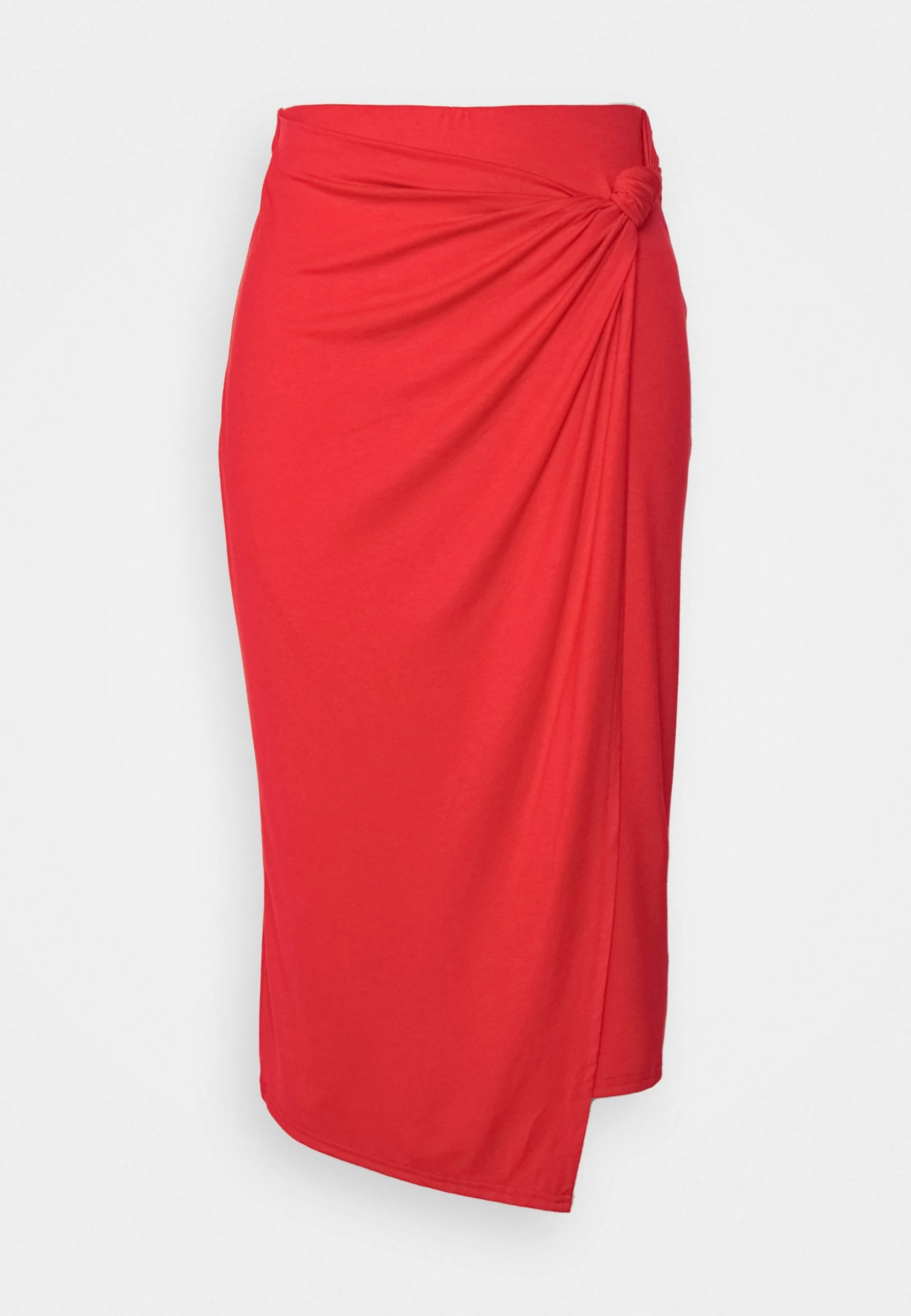 Anna Field Front Knot Midi Skirt - Jupe Crayon - Red 8 Anna Field Front Knot Midi Skirt - Jupe Crayon - Red – Image 6