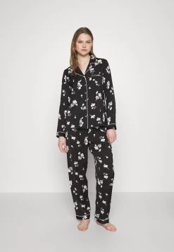 Anna Field Set - Pyjama - Black/Offwhite
