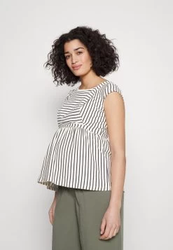 Maternity Baby Doll Nursing Tee - T-Shirt Imprimé - Dark Blue/Off-White