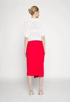 Anna Field Front Knot Midi Skirt - Jupe Crayon - Red 12 Anna Field Front Knot Midi Skirt - Jupe Crayon - Red -Anna Field Magasin 2394618cacfd4cef90fe83c7e4782e61
