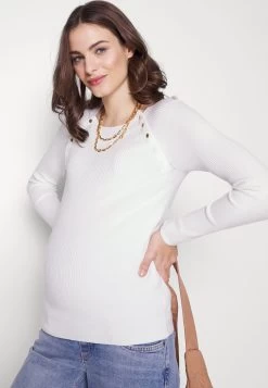 Nursing - Button Opening - Pullover - White 12 Nursing - Button Opening - Pullover - White -Anna Field Magasin 4b78fcc94aeb475a964819c45a823428