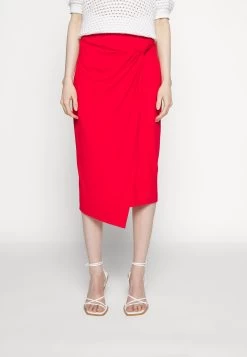 Anna Field Front Knot Midi Skirt - Jupe Crayon - Red 11 Anna Field Front Knot Midi Skirt - Jupe Crayon - Red -Anna Field Magasin 5416aafe16b74467a3d37a8be5316c53
