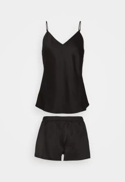Anna Field Simple Satin Short Set - Pyjama - Black -Anna Field Magasin 6cdc83e9cc234a4f86b638ff56d1ec4d