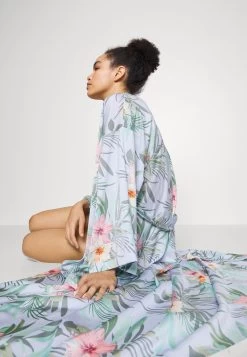 Anna Field Floral Robe - Peignoir - Blue -Anna Field Magasin 6d0f4ed8dd7d41149e200bef4940c5e6