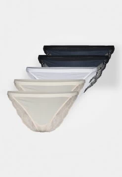 Anna Field 5 Pack - Slip - White/Dark Blue/Nude -Anna Field Magasin 6e25791cff2049c5bdd17cd6b88d628f