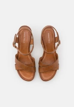 Anna Field Leather - Sandales À Talons Hauts - Cognac -Anna Field Magasin 8b26f1dc58dd45cc9b7ad8436c550397