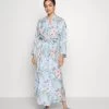 Anna Field Floral Robe - Peignoir - Blue -Anna Field Magasin a2a9590cc1db458ba9b782c2b7c7e0ba