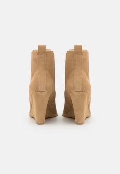 Anna Field Leather Winter Boot - Bottines À Talons Hauts - Beige -Anna Field Magasin b1612bf859ea4974a312097f2650d66b