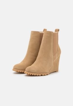 Anna Field Leather Winter Boot - Bottines À Talons Hauts - Beige -Anna Field Magasin b2fb6d53f58b49a59422c079a7a9f598