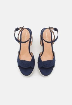 Anna Field Sandales Compensées - Dark Blue -Anna Field Magasin c43f8d20b6c34f169f7eda00901a6c31