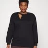 Cut Out Neck Fit - Sweatshirt - Black -Anna Field Magasin cb6b8a340b5c40cc8c5c277ff440297b