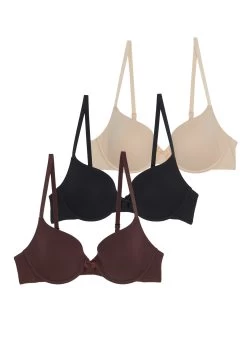 Anna Field 3 Pack - Soutien-Gorge Invisible - Black/Nude/Brown -Anna Field Magasin dc71bdb90c6d4ece87e4a77d1a2555d3