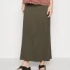 Maternity Maxi Skirt With Drawstring Waistband - Jupe Longue - 606 - Khaki -Anna Field Magasin f16f9d83c7454a6389e04d4ae1e53bd7