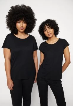 Anna Field 3 Pack - T-Shirt Imprimé - Light Blue/White/Black -Anna Field Magasin f185128aca494e538534d6df47b6d52e