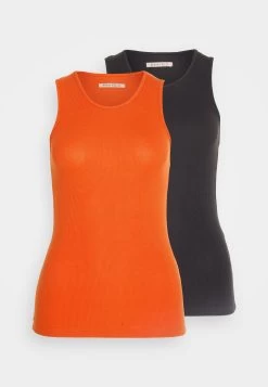 Anna Field 2 Pack - Débardeur - Orange/Black -Anna Field Magasin f5fc0567d74c4e4e83f58eff959618bf